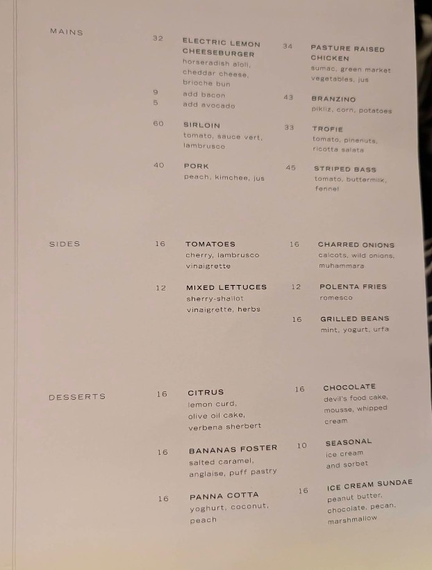 Electric Lemon Restaurant Menu | Hudson Yards Brunch, Dinner & Cocktails